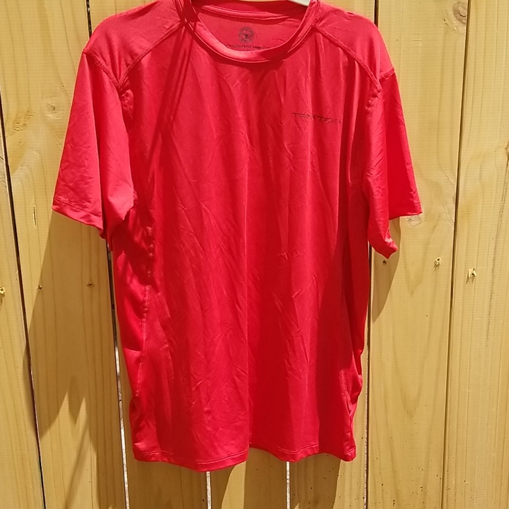 Trek Tek BSA Boy Scouts Red Performance shirt EUC